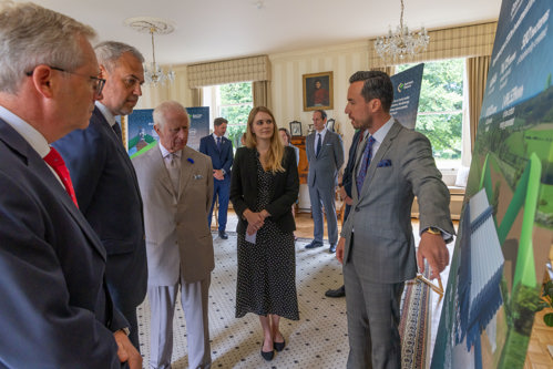 HM King Charles III meets sustainable finance experts during his visit to Guernsey.