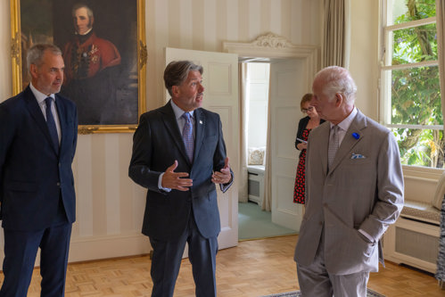 HM King Charles III meets sustainable finance experts during his visit to Guernsey